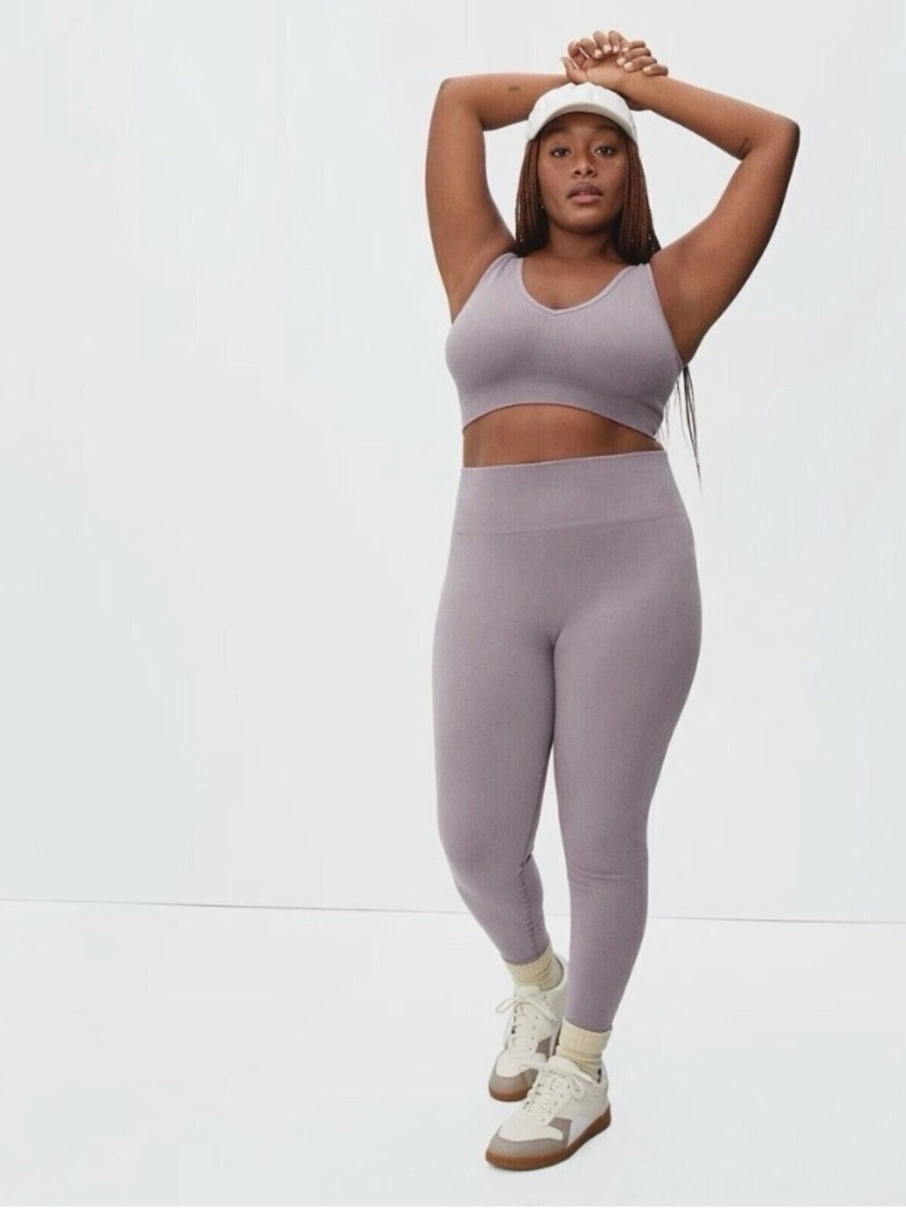 Everlane Dusty Lavender Purple High Rise Seamless Leggings Size XS/S NWT